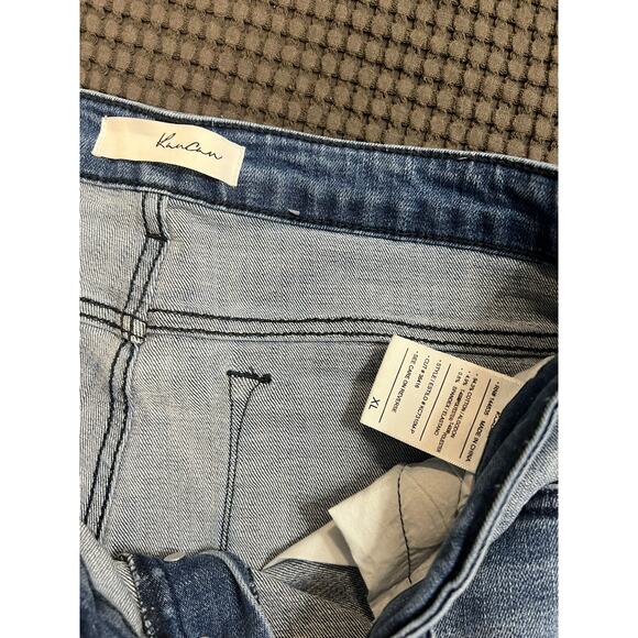 KANCAN - WOMEN'S HIGH RISE BUTTON FLY‎ DISTRESSED SUPER SKINNY JEANS SIZE XL - Picture 6 of 13